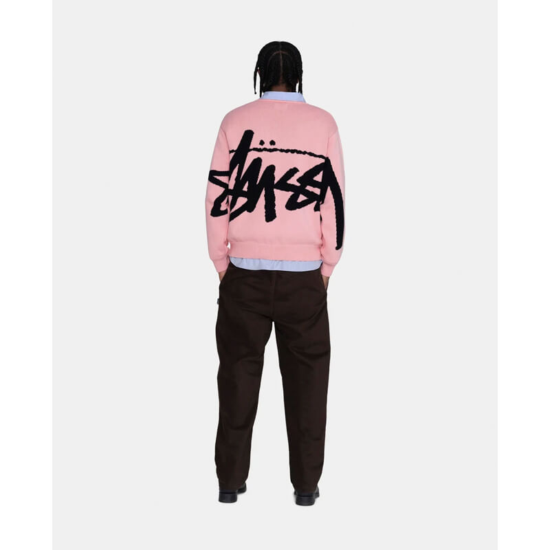 STUSSY Stock Sweater - Pink TheRoom Barcelona