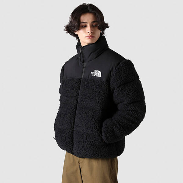 TNF high pile nuptse jacket black 5