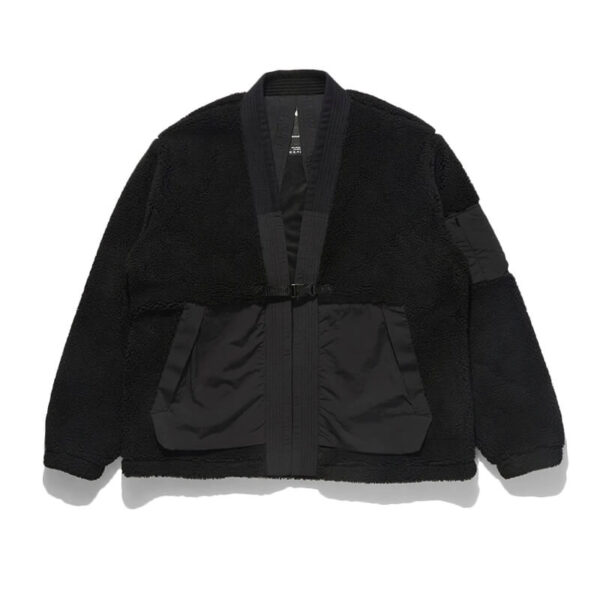 maharishi tech hanten fleece jacket black 1