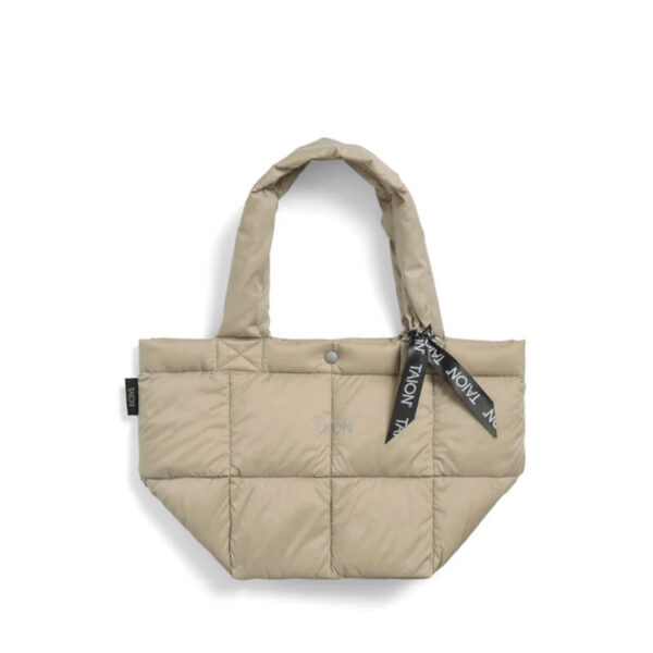 taion lunch down tote s beige 1