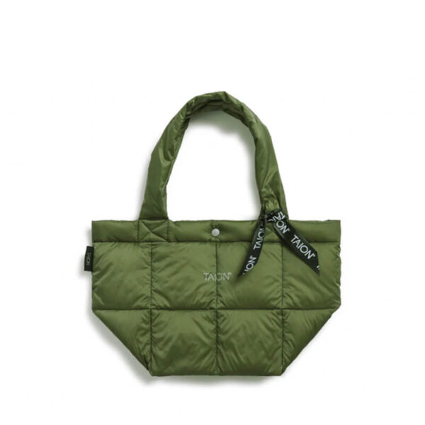 taion lunch down tote s olive 1