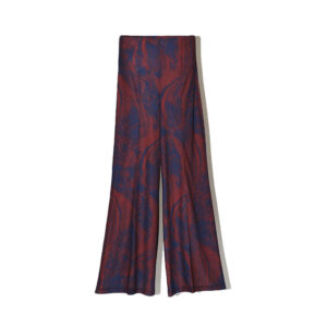 toga tricot print jersey pants dark red 1