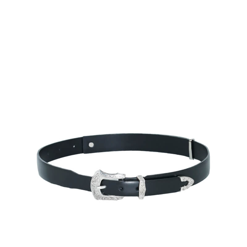 TOGA ARCHIVES Metal Buckle Belt - Black | TheRoom Barcelona