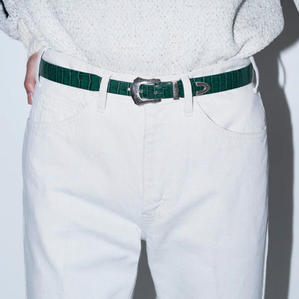 TOGA buckle belt green 2