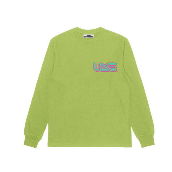 UXE MENTALE 100 standard ls tee chartreuse2