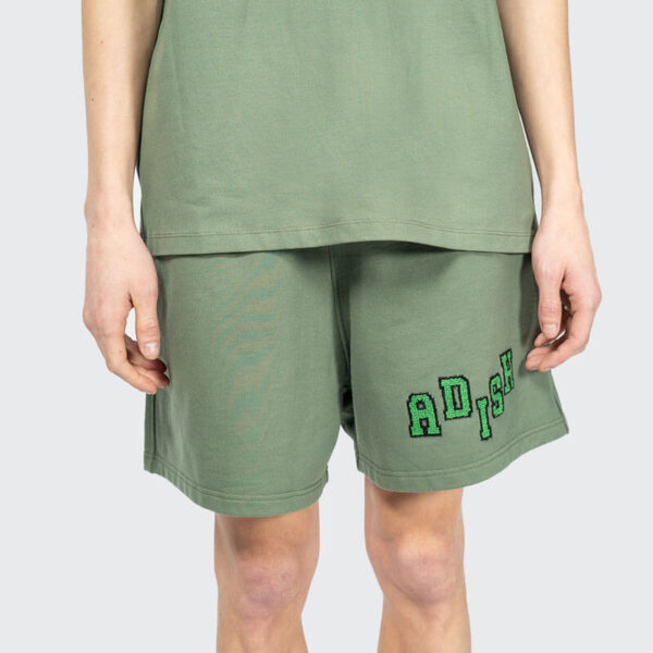 Tatreez Logo French Terry Shorts - Olive Green