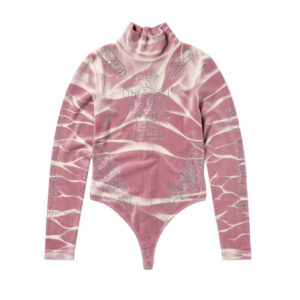 ARIES X JUICY Juicy Tie Dye Velour Body Pink 1