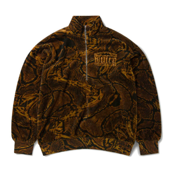 ARIES X JUICY Psysnake Half Zip Sweat brown 1