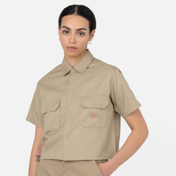 DICKIES wmns work shirt ss khaki 3