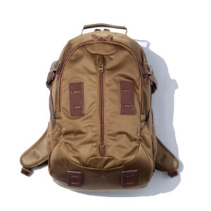 FCE satin travel backpack camel 1