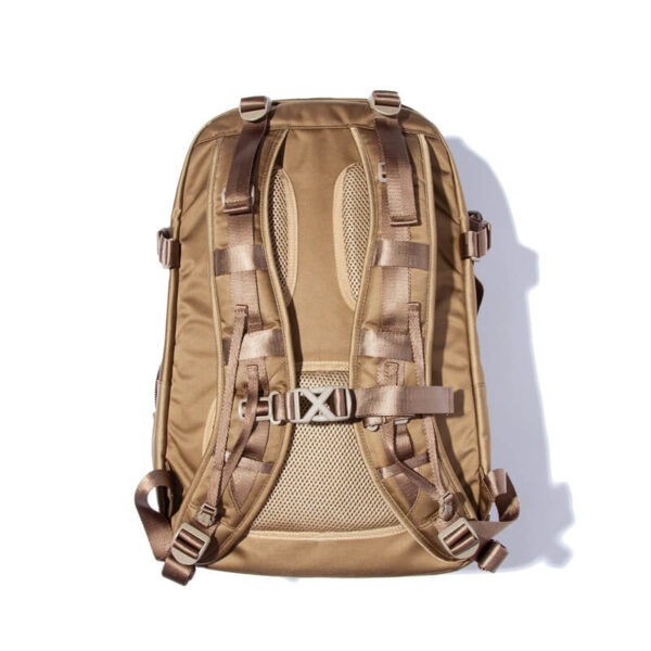 FCE satin travel backpack camel 2