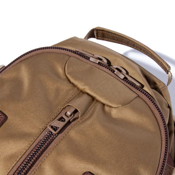 FCE satin travel backpack camel 3