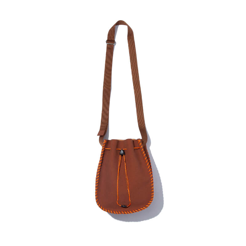 Women's suede crust leather hobo sack bag - EMPIRE P