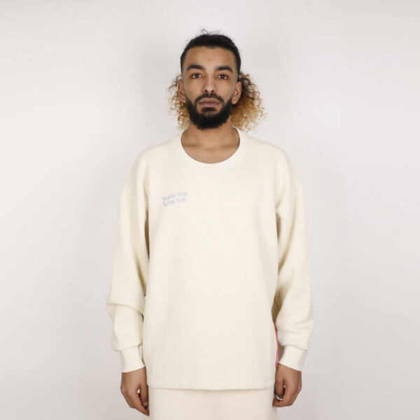 Waffle Sweat - White Bone