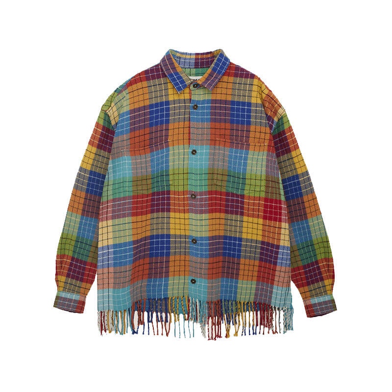 YMC Ryder Fringe Shirt - Multi | THEROOM Barcelona