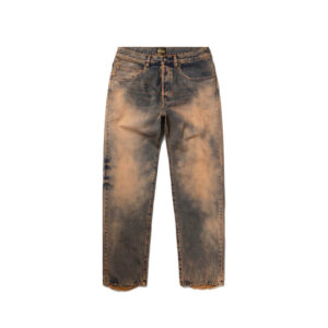 ARIES acid wash batten jeans peach 1