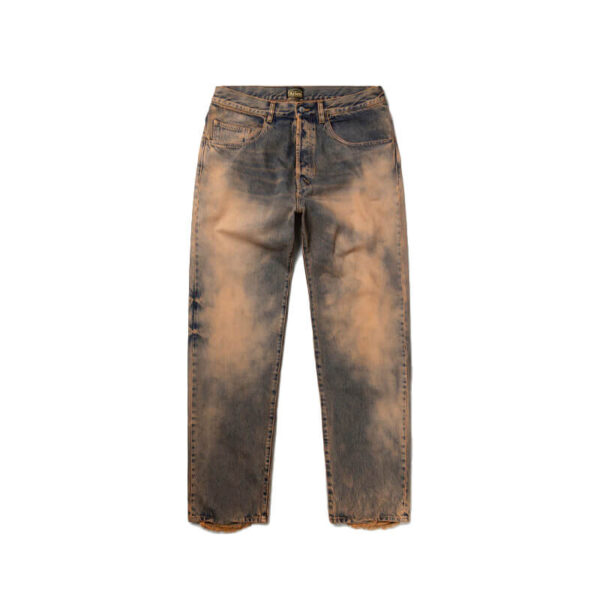 ARIES acid wash batten jeans peach 1