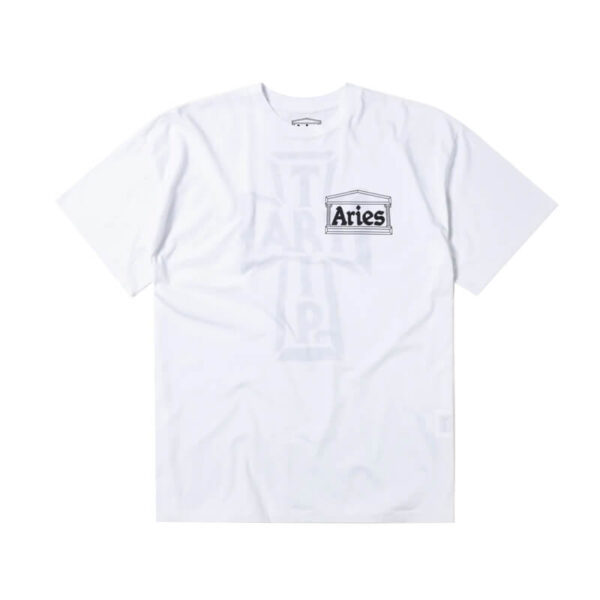 ARIES art trip reverse ss tee white 1