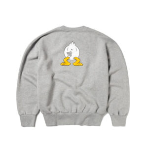 ARIES aye duck sweatshirt grey marl 2