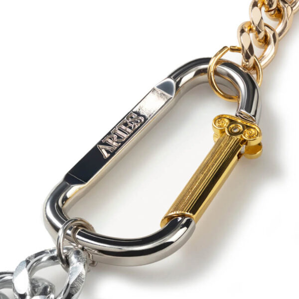 ARIES column carabiner necklace silver 4