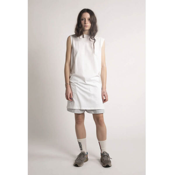 ARIES confused vest dress white 3