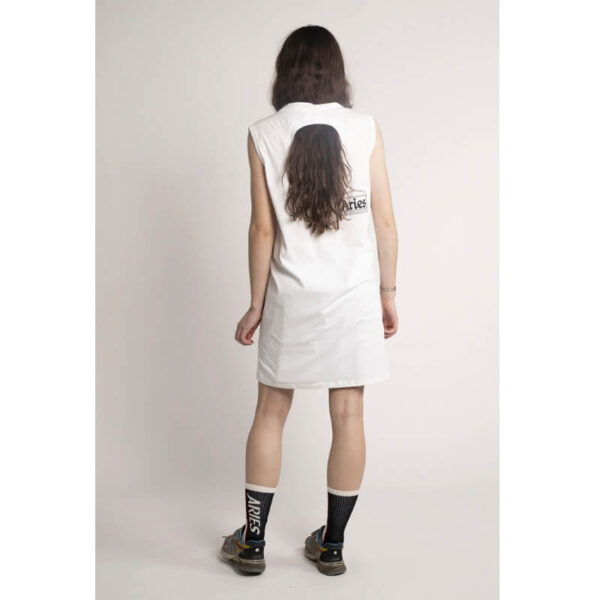 ARIES confused vest dress white 4