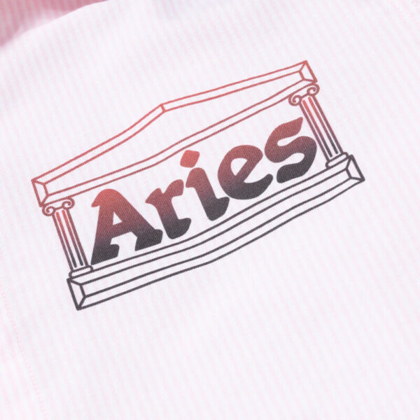 ARIES oxford stripe shirt pink 3