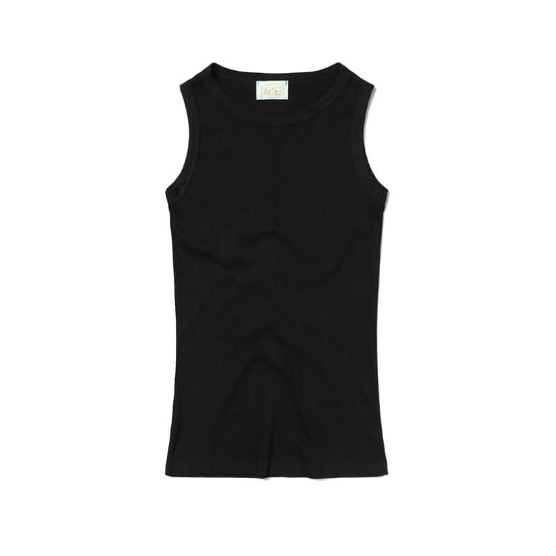 Racer-back Rib Vest (Twin Pack) - Black & White