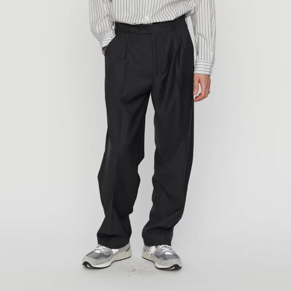 MFPEN classic trousers black tropical wool 1