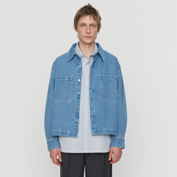 MFPEN cut off denim jacket light blue 1