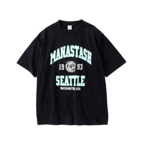 MANASTASH Recycle Cotton College Tee - Black