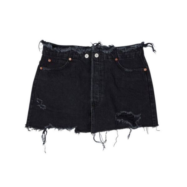 STAND ALONE denim apron black 1