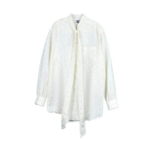 STAND ALONE Libre Jacquard Silk Blouse - Ivory