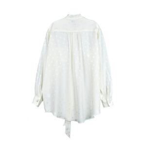 STAND ALONE Libre Jacquard Silk Blouse - Ivory