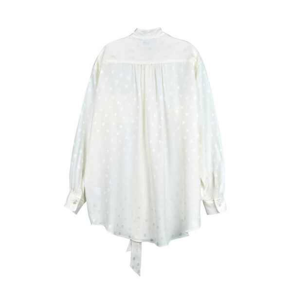 STAND ALONE libre jacquard silk blouse ivory 2