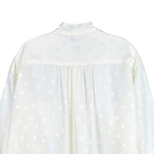 STAND ALONE Libre Jacquard Silk Blouse - Ivory