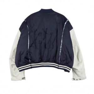 STAND ALONE satin stadium jumper navy 2