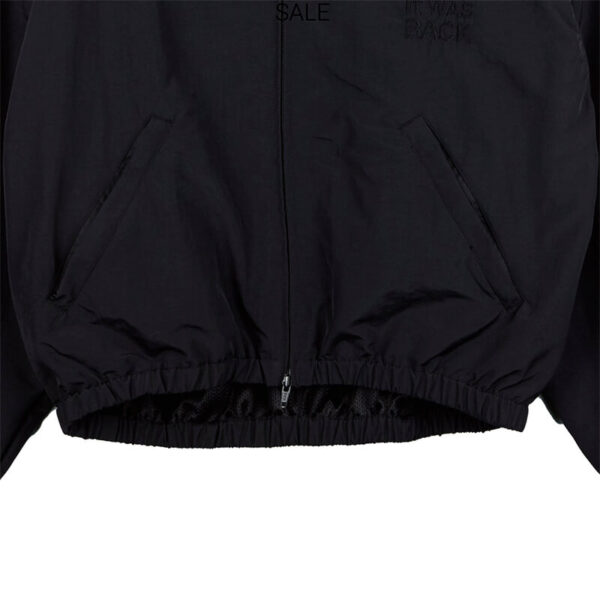 STAND ALONE shoulder padded jumper black 4