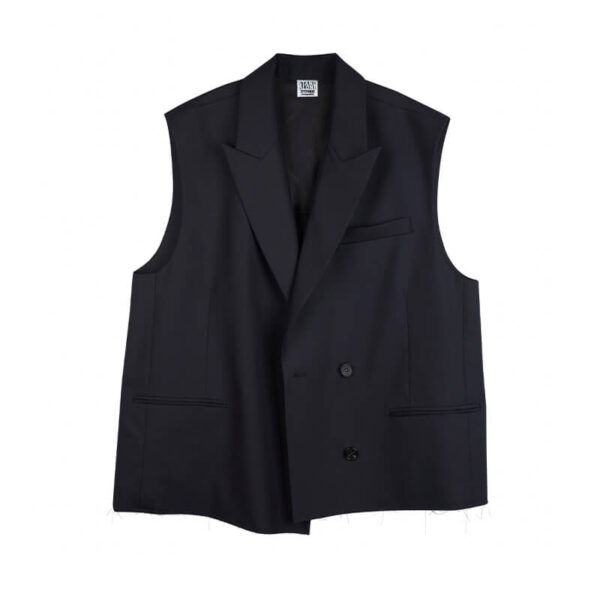 STAND ALONE two way layered blazer navy 5