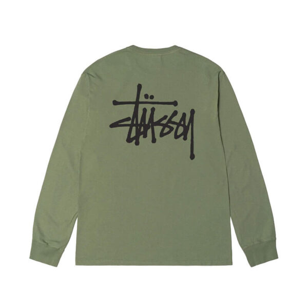 Basic Stüssy Pig. Dyed LS Tee - Artichoke