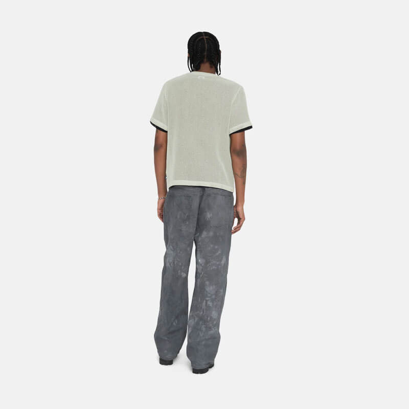 COTTON MESH SS CREW GREEN | Bodega