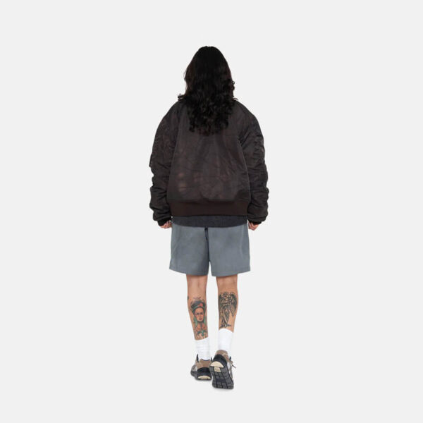 STUSSY Dyed Nylon Bomber - Brown