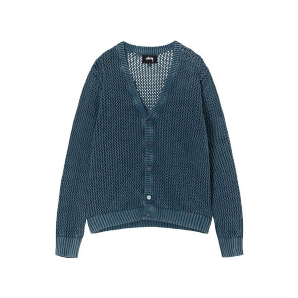 STUSSY Loose Gauge Cardigan - Blue