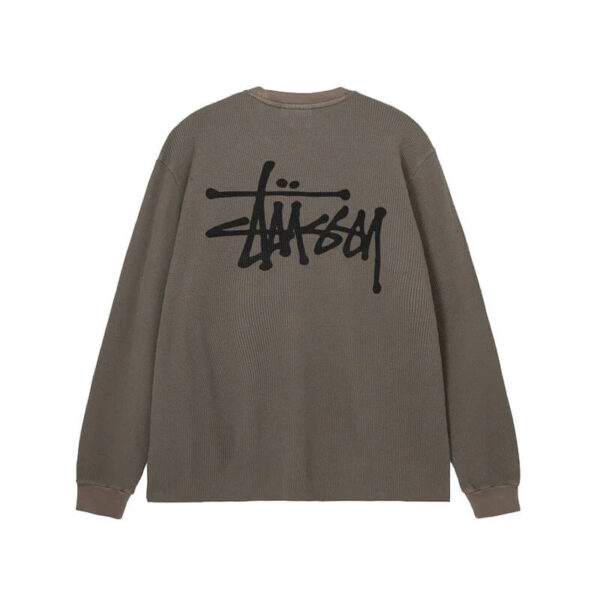 STUSSY O'Dyed LS Thermal - Brown