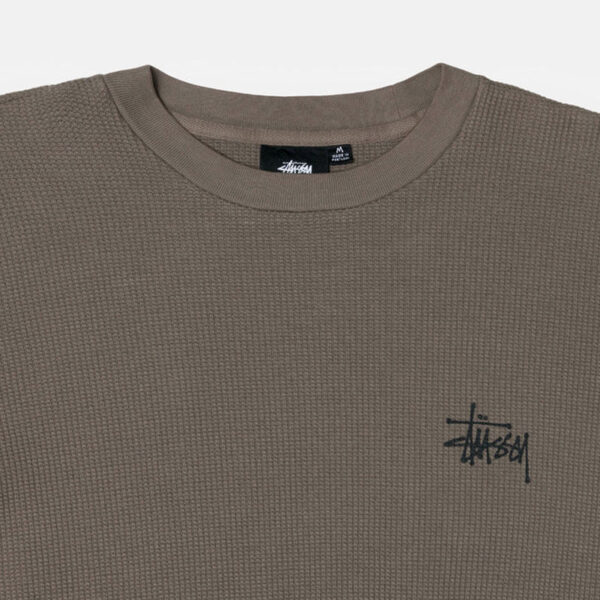 STUSSY O'Dyed LS Thermal - Brown