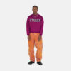 STUSSY Relaxed Oversized Crew - Magenta | THEROOM