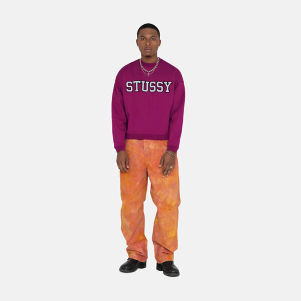 STUSSY Relaxed Oversized Crew - Magenta