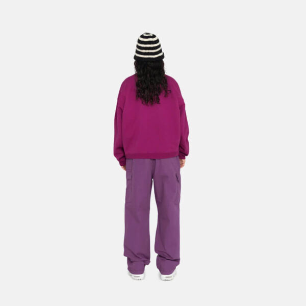 STUSSY Relaxed Oversized Crew - Magenta