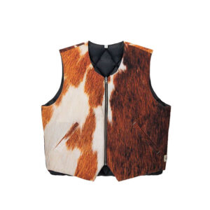 STUSSY Reversible Quilted Vest - Cowhide