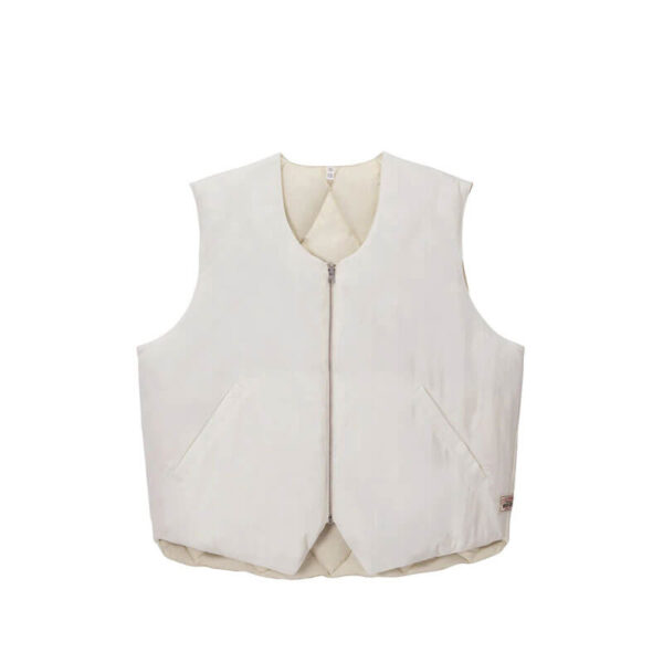 STUSSY Reversible Quilted Vest - Cream